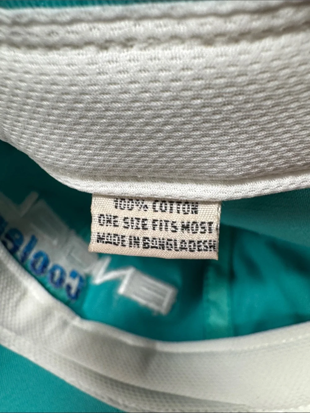 Angel Turquoise Baseball Cap with White and Blue Embroidery
